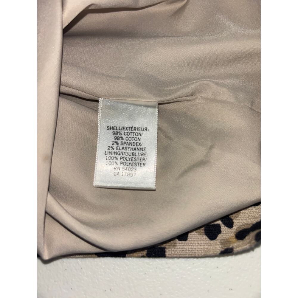 Banana Republic Animal Print Cheetah Pencil Skirt Size 4 - Picture 9 of 9